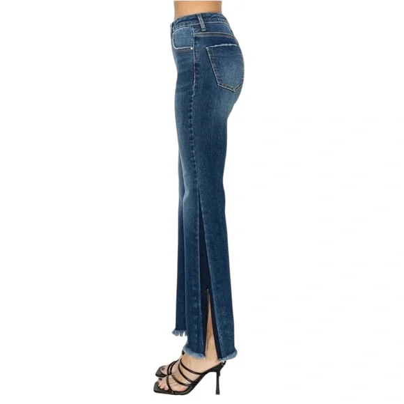 RISEN High Rise Side Shadow Seam Detail
Slit Flare Jeans RDP5635 Size 13 / 31 - Picture 3 of 11